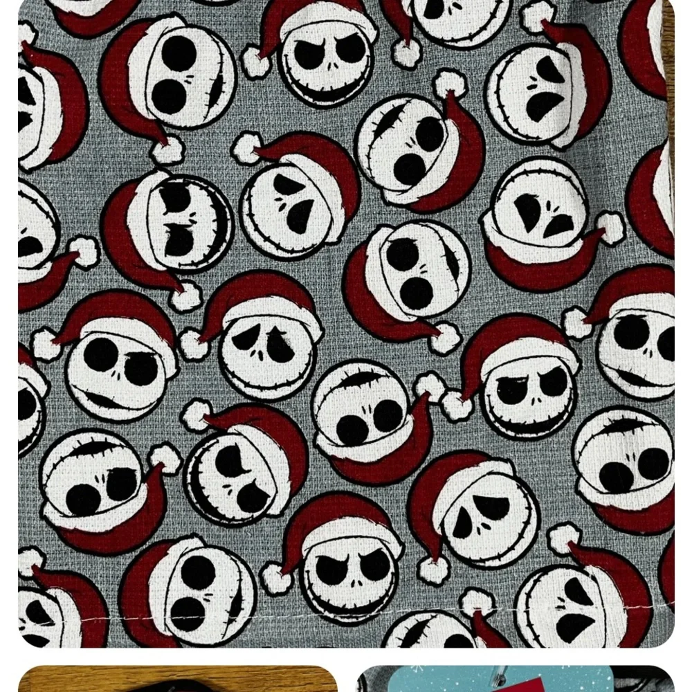 Hanging kitchen towel featuring Jack Skellington as Santa Claus NWT